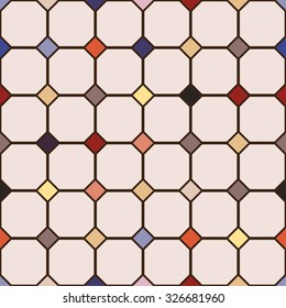 Tiled seamless colorful retro background vector
