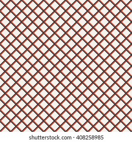 Tiled seamless pattern. Classical stylish texture. Regularly repeating grid with elegant geometric rhombic tiles. Vector seamless background