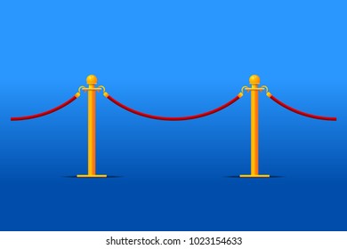 Tiled stand barriers vector illustration.