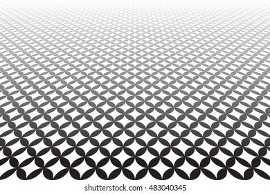 Tiled textured surface. Abstract geometric background. Vector art.