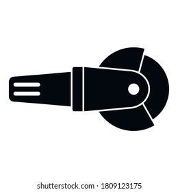 Tiler angle grinder icon. Simple illustration of tiler angle grinder vector icon for web design isolated on white background