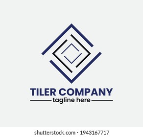 Tiler Company Logo With Construction, Finance, Decoration, Tiler, Tiles, Building, And Business Company Logo.