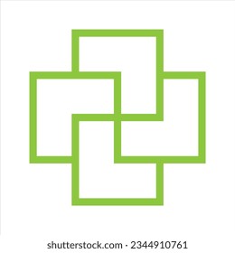 Logo del remolque. Símbolo y emblema de mosaico. Logotipo. Logomarca. Diseño gráfico y plantilla. Ilustración vectorial. EPS10.