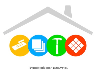 gráfico de servicio de tiler en calidad vectorial