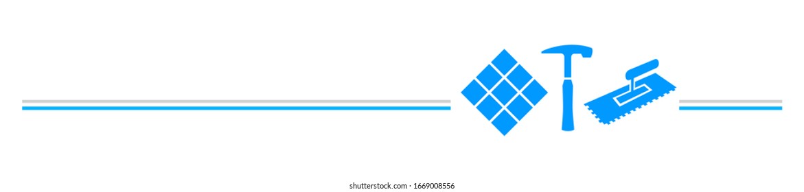 tiler service graphic in vector quality