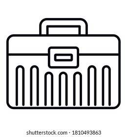 Tiler tool box icon. Outline tiler tool box vector icon for web design isolated on white background