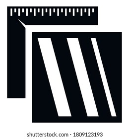Icono de la herramienta de inclinación. Ilustración simple del icono vectorial de herramienta de tiler para el diseño web aislado en fondo blanco