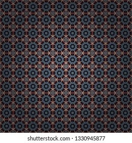 Tiles brown, black and gray background. Geometric seamless pattern. Abstract vector background.