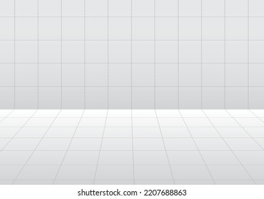 Tiles floor and wall, vector illustration