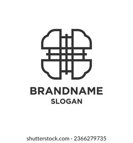 Tiles flooring logo design creative