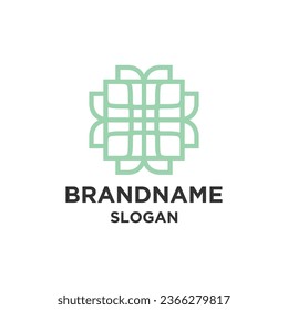 Diseño creativo del logotipo del suelo de baldosas