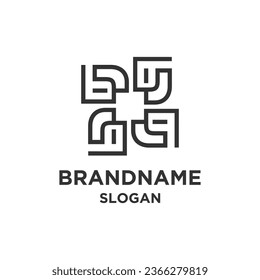 Diseño creativo del logotipo del suelo de baldosas