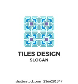 Tiles flooring logo design creative