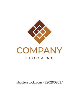 Tiles Flooring Vector Logo Design Stock Vector (Royalty Free ...