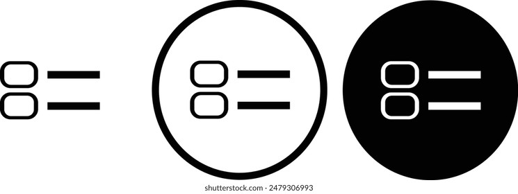 Tiles icon black outline for web site design 
and mobile dark mode apps 
Vector illustration on a white background
