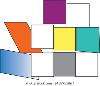 tiles icon design shap eps