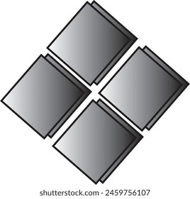 tiles icon design shap eps