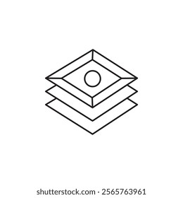 Tiles icon line art vector