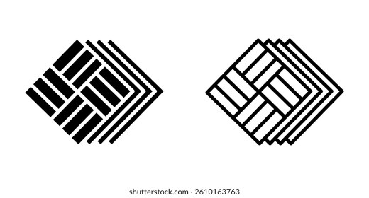 Tiles icon on white background