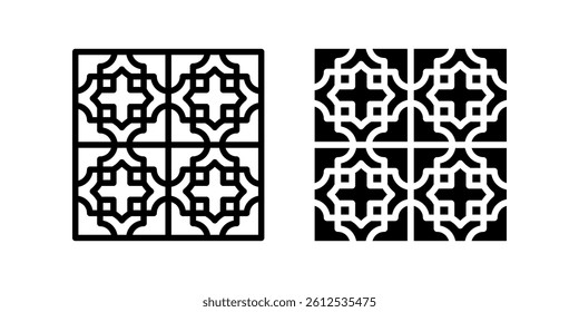 Tiles icon set. for mobile concept and web design on white background
