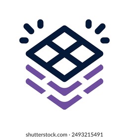 tiles icon. vector dual tone icon for your website, mobile, presentation, and logo design.