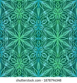 tiles for interior, seamless uror mosaic. Vector ornament on fabric vector illustration