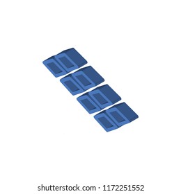 Tiles isometric left top view 3D icon