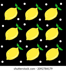 Tiles of lemonade with black background can be used as wallpaper or anything