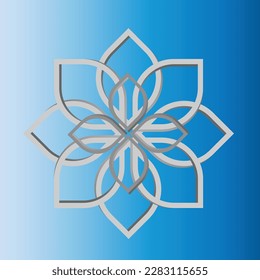Tiles luxury stone floor seamless glitter for interior and exterior design with flower.
