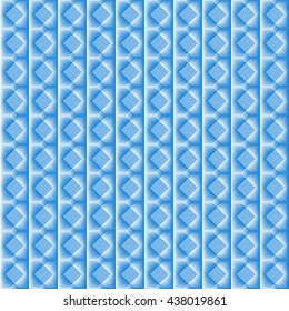 Tiles made of blue rhombus. Blue and white pattern of lozenges for texture or background in the kitchen or the bathroom.