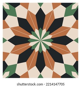 tiles, Pattern, Frame geometric shapes, decor floor, wall tile