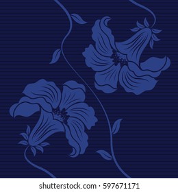Tiles Pattern Seamless Background. Seamless floral pattern can be used for wallpaper.