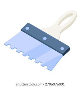 Ladrilhos faca vidraceiro ícone ferramenta de trabalho cor plana vetor ilustração modelo design