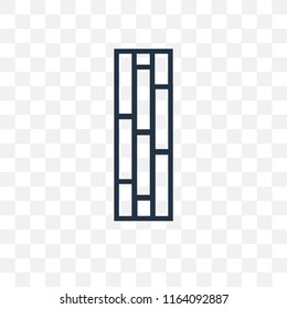 Tiles vector icon isolated on transparent background, Tiles logo concept