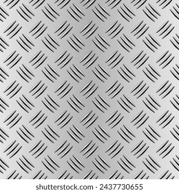 Tiling Metal Anti Slip Steel Grip Surface Aluminium Plate Seamless Vector Texture