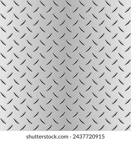 Tiling Metallic Anti Slip Steel Grip Superficie Placa de aluminio sin costura Vector Textura