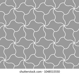 Tiling pattern with wavy shapes