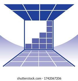 Tiling work construction icon symbol
