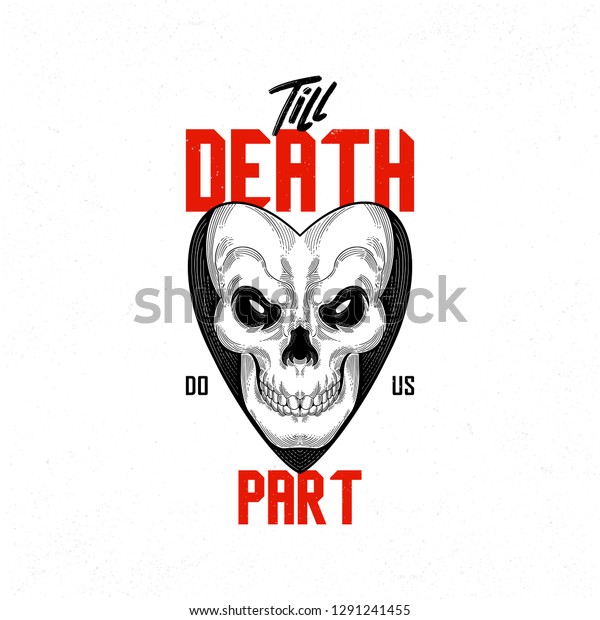 Till Death Do Us Part Vintage Stock Vector Royalty Free 1291241455