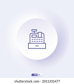 Till Icon. E-commerce Icons. Сollection Of Web Icons For Online Store, Such As Discounts, Delivery, Contacts, Payment, App Store, Shopping Cart. 