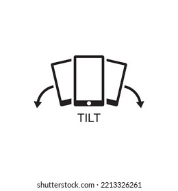 Tilt Icon , Rotation Icon Vector