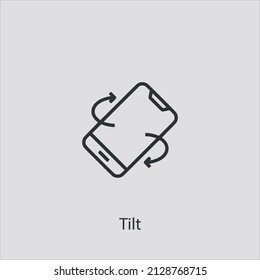 Tilt  Icon Vector Icon.Editable Stroke.linear Style Sign For Use Web Design And Mobile Apps,logo.Symbol Illustration.Pixel Vector Graphics - Vector