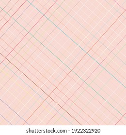 Tilt, skew, and diagonal squares grid, mesh geometric element. Angled, rotated grill, lattice, and grating