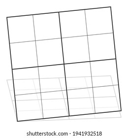 Tilt, skew, and diagonal squares grid, mesh geometric element. Angled, rotated grill, lattice, and grating