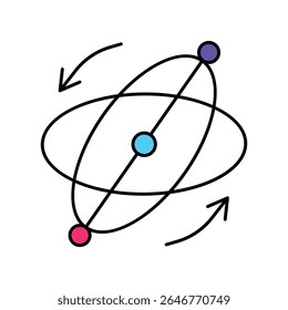 Tilt Vector Filled outline illustration style icon. EPS 10 file