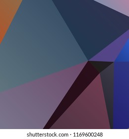 A tilted angle of enlarged polygon shapes in multiple dark hues for layouts of existing artwork or can be resized to fit a document for cover pages with room to include text along edges.