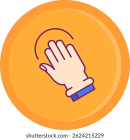 Línea de mano inclinada Diseño de íconos de Vector