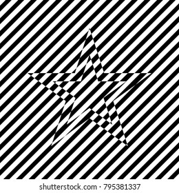 tilted lines forming a star effect texture negative positive vector
