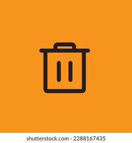 A tilted open bin with crumpled paper and an arrow pointing towards it, often depicted in shades of grey.