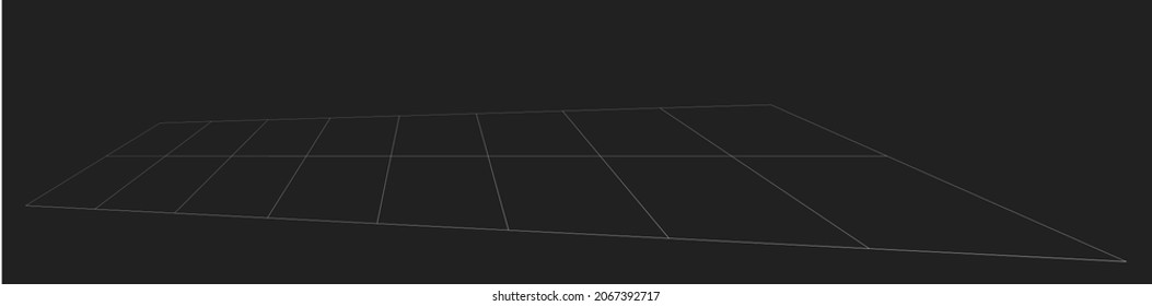 Tilted, skew 3D grid, mesh